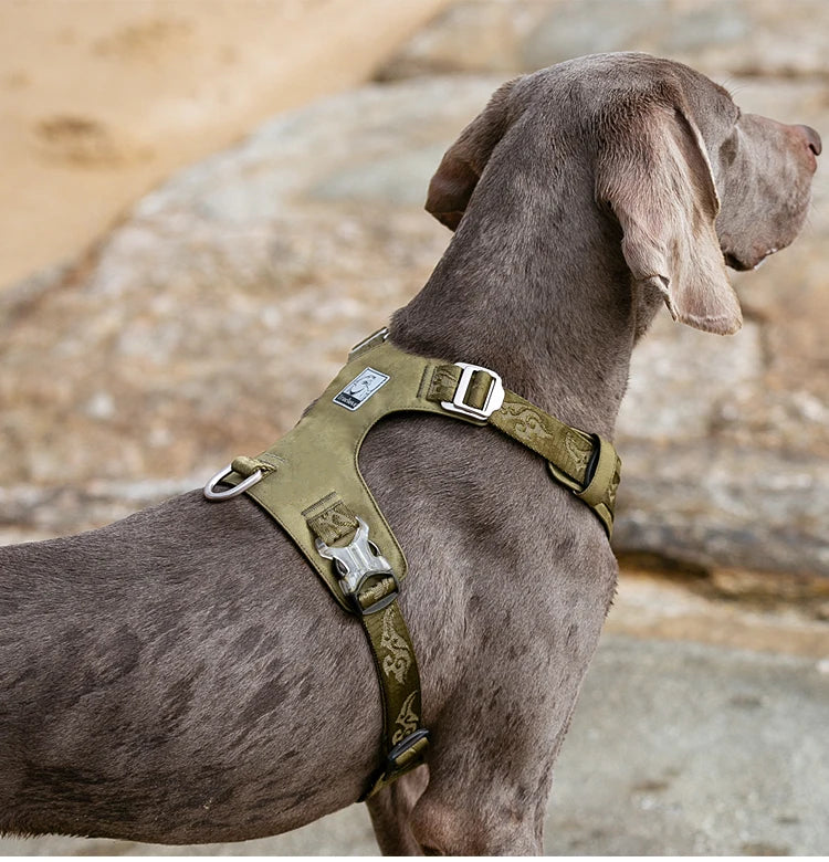 Tactical Reflective No-Pull Dog Harness – Adjustable, Durable and Comfortable Outdoor Gear