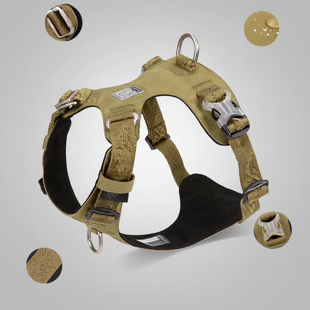 Tactical Reflective No-Pull Dog Harness – Adjustable, Durable and Comfortable Outdoor Gear