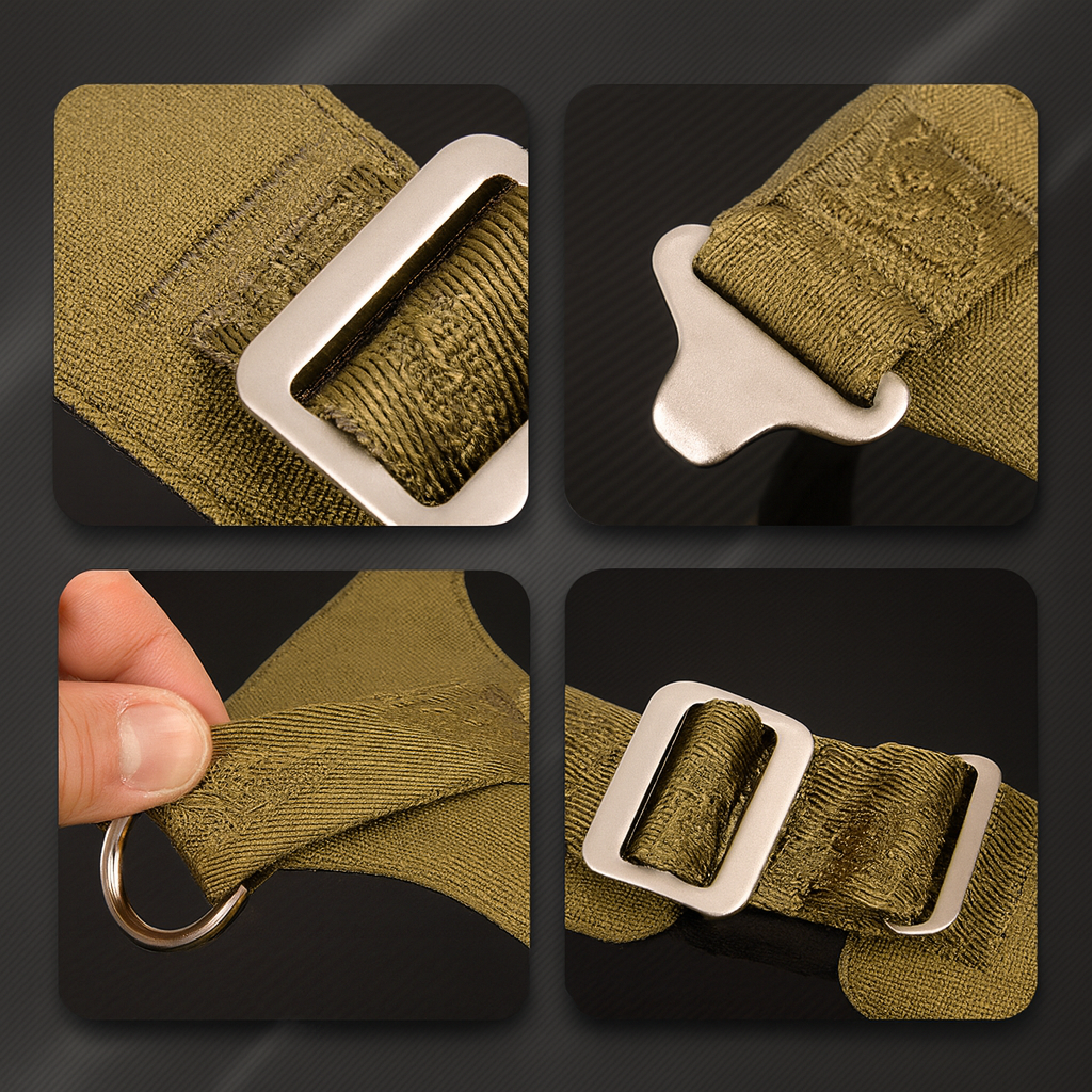 Tactical Reflective No-Pull Dog Harness – Adjustable, Durable and Comfortable Outdoor Gear