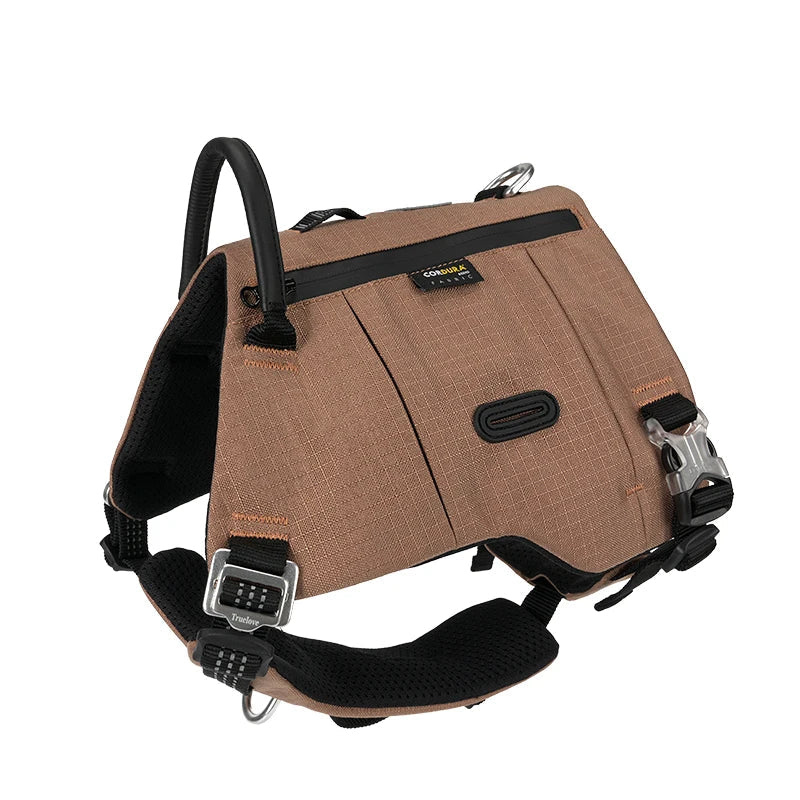 Dog Backpack Pet Harness Manufacturer Adjustable Tactical Handle Full Body Dog Vest for Hiking Training Outdoor TLB2251