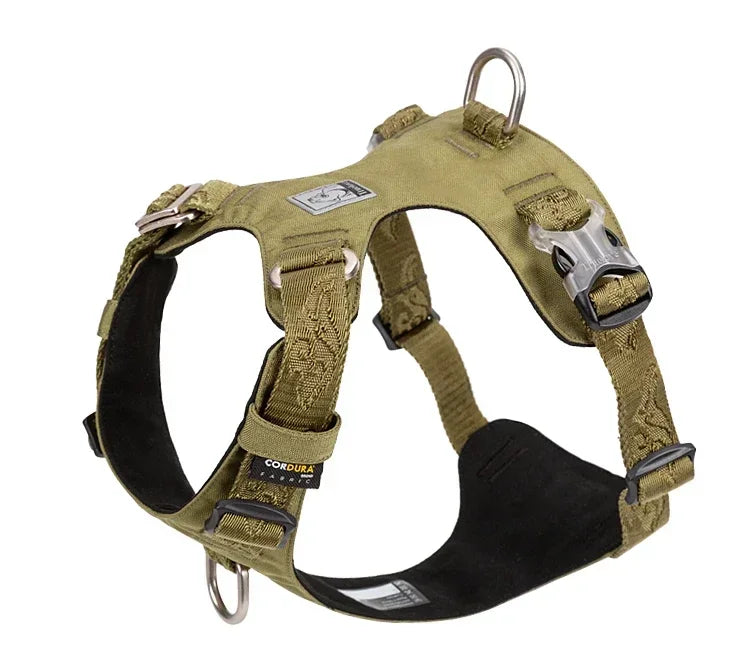 Tactical Reflective No-Pull Dog Harness – Adjustable, Durable and Comfortable Outdoor Gear